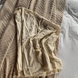 Cream Open Front Cardigan